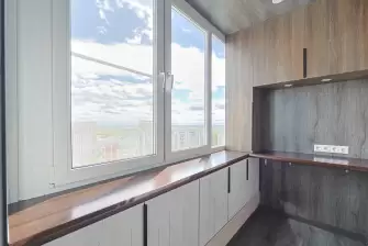 Создание кабинета и места хранения на лоджии 